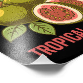 レトログアバスフルーツコマーシャルグラフィックアートスタイル フォトプリント            (角)