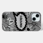 レトログカスタムレイ漫画ブックパタパーソナライズされたーン Case-Mate iPhoneケース (裏面 (横))