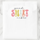 レトログッドシフトビアナース 楕円形シール (バッグ)