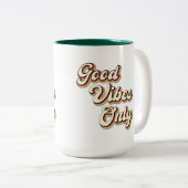 レトログッドビーブのみ – ヴィンテージ ツートーンマグカップ (正面右)