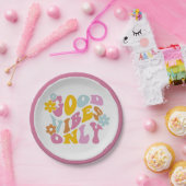レトログッドビーブスオンリー60s引用文パステル紙プレート ペーパープレート (パーティー)