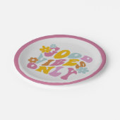 レトログッドビーブスオンリー60s引用文パステル紙プレート ペーパープレート (アングル)