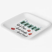 レトログッドモダンフレンズサイコロバンコ ペーパープレート (傾斜あり)