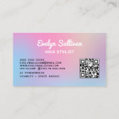 レトログラデーションバブルヘア名刺 名刺 (裏面)