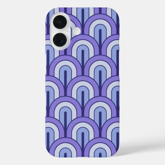 レトログラデーション幾何学扇パターン Case-Mate iPhoneケース (裏面)