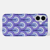 レトログラデーション幾何学扇パターン Case-Mate iPhoneケース (裏面 (横))