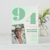 レトログラデーション撮影94歳の誕生日 招待状 (スタンド正面)
