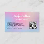 レトログラデーション気泡構成の名刺 名刺 (裏面)