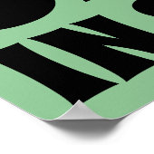 レトログラニーキャンプ文字 ポスター (角)