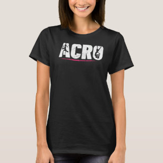 レトログラフィック体操体操Acrobat曲芸 Tシャツ