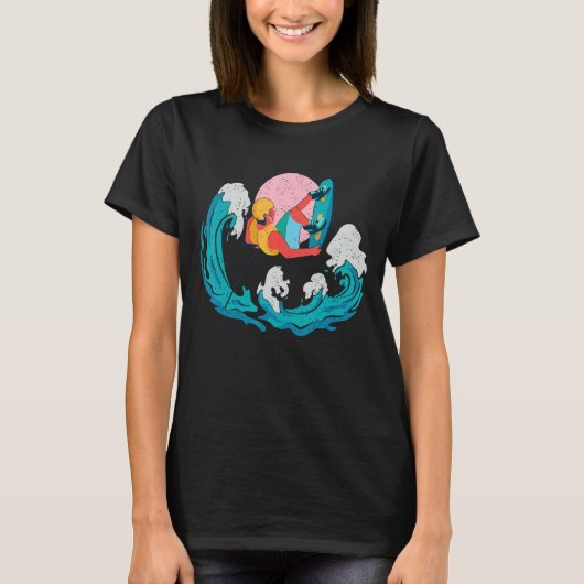 レトログラフィック体操体操Acrobat曲芸 Tシャツ (正面)