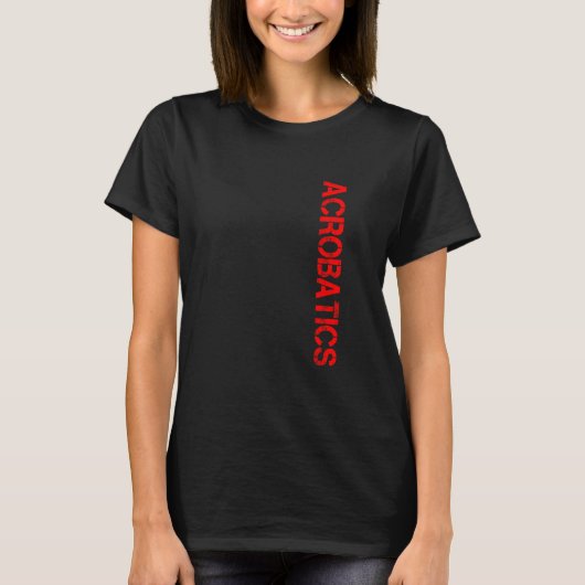 レトログラフィック体操体操Acrobat曲芸 Tシャツ (正面)