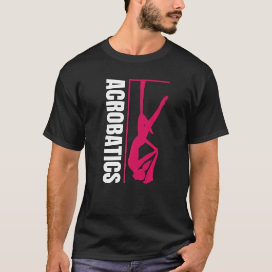 レトログラフィック体操体操Acrobat曲芸 Tシャツ (正面)