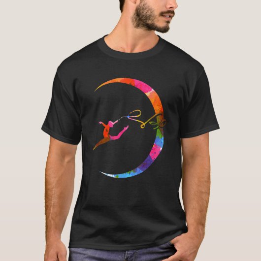 レトログラフィック体操体操Acrobat曲芸 Tシャツ (正面)