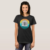 レトログラフィック銀行書記簿記者銀行員 Tシャツ (正面フル)