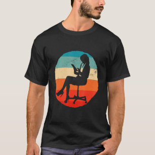 レトログラフィック銀行書記簿記者銀行員 Tシャツ