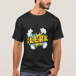 レトログラフィック銀行書記簿記者銀行員 Tシャツ