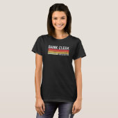 レトログラフィック銀行書記簿記者銀行員 Tシャツ (正面フル)