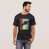 レトログラフィック馬好き馬術馬 Tシャツ (正面フル)