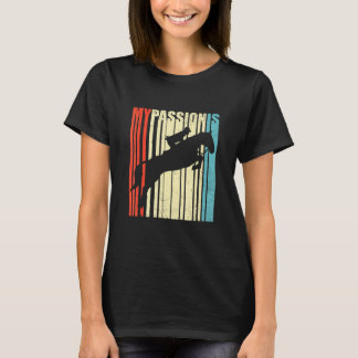 レトログラフィック馬好き馬術馬 Tシャツ