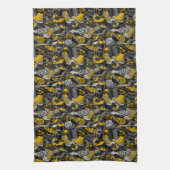 レトログラフィティアーバン通りパターン キッチンタオル (縦)