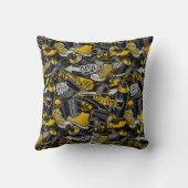 レトログラフィティアーバン通りパターン クッション (裏面)