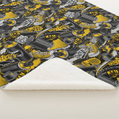 レトログラフィティアーバン通りパターン シェルパブランケット (3/4)