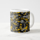 レトログラフィティアーバン通りパターン ジャンボコーヒーマグカップ (正面右)