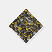 レトログラフィティアーバン通りパターン スタンダードカクテルナプキン (角)