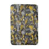 レトログラフィティアーバン通りパターン バスマット (正面縦)