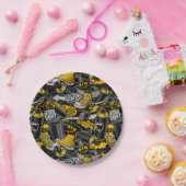 レトログラフィティアーバン通りパターン ペーパープレート (パーティー)