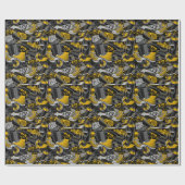 レトログラフィティアーバン通りパターン ラッピングペーパー (フラット)