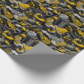 レトログラフィティアーバン通りパターン ラッピングペーパー (角)