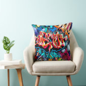 レトログラフィティワードアートオメダコピロー クッション (椅子)