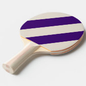 レトログラフェネはっきりした3ストライプ個 卓球ラケット (正面アングル)