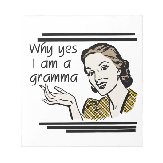 レトログラマギフト ノートパッド (正面)