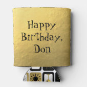 レトログラマラス金ゴールドクーラーボックス 缶クーラー (裏面)