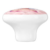 レトログラマー女の子アニメーションかわいい漫画美しい セラミックノブ (側面)