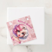 レトログラマー女の子アニメーションかわいい漫画美しい フェイバータグ (インサイチュ)