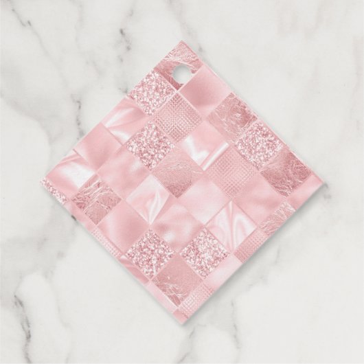 レトログラマー女の子アニメーションかわいい漫画美しい フェイバータグ (裏面)