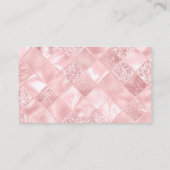 レトログラマー女の子アニメーションかわいい漫画美しい 名刺 (裏面)