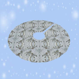 レトログラムアールデコライン石と結晶 ブラッシュドポリエステルツリースカート