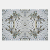 レトログラムアールデコライン石 ラッピングペーパーシート (正面)