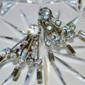 レトログラムシックヴィンテージラインストーンズグレー レギンス