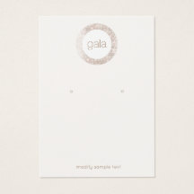 レトログラムシルバーシークインズイヤリングディスプレイカード