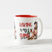 レトログラムハウスワイドメイおもしろいズイシティックキッチン引用文 ツートーンマグカップ (正面右)