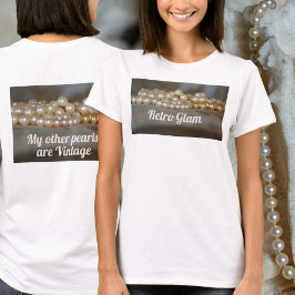 レトログラムパール Tシャツ