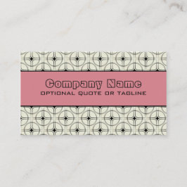レトログラムビジネスカード、ピンク 名刺