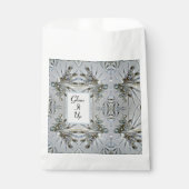 レトログラムラインストーンシルブリティグレイ フェイバーバッグ (正面)