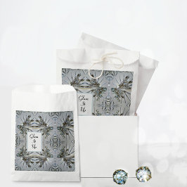 レトログラムラインストーンシルブリティグレイ フェイバーバッグ